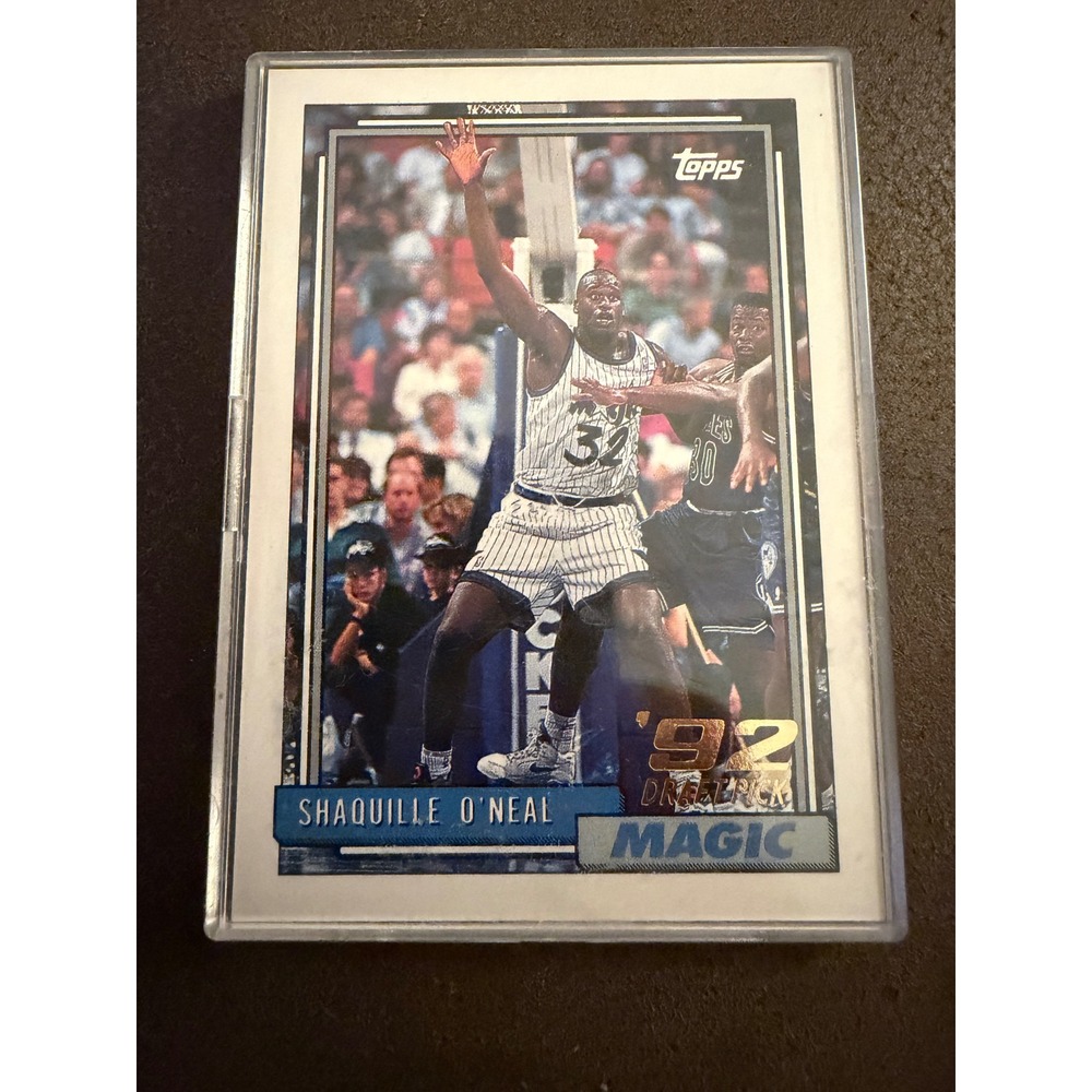 Shaquille O'Neal 1992 Topps Gold Draft Pick 362 Rookie Card Orlando Magic NBA